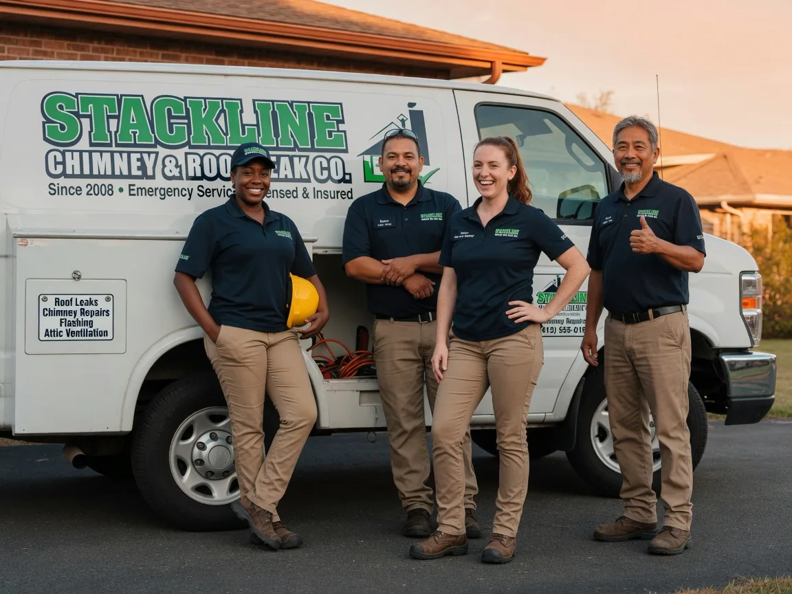 Chimney flashing repair company in Bison, KS
